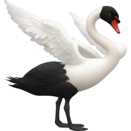 Black swan emoji