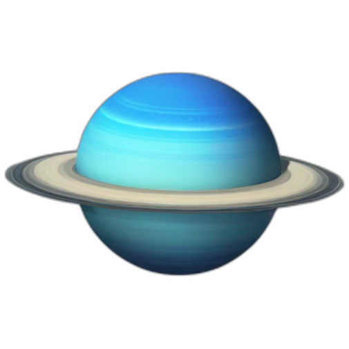 Saturn whit bleu whole emoji