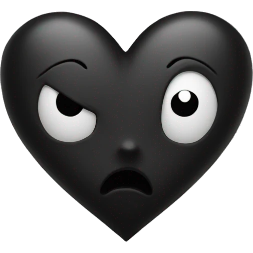 black heart emoji