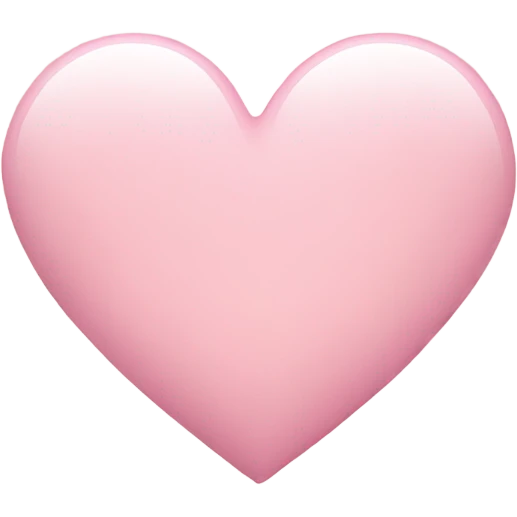 Light pink heart emoji