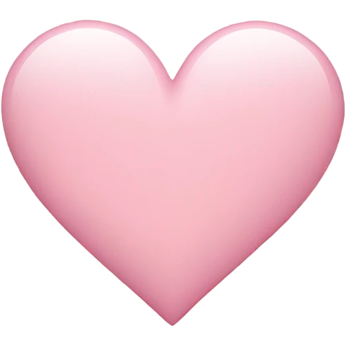 Light pink heart  emoji