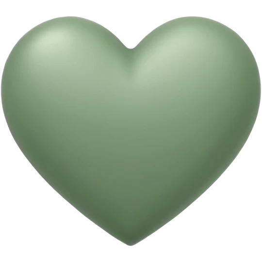 sage green heart emoji