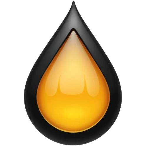 A drop of dark oil emoji