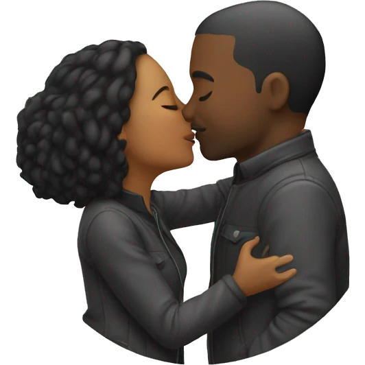 Couple kissing emoji