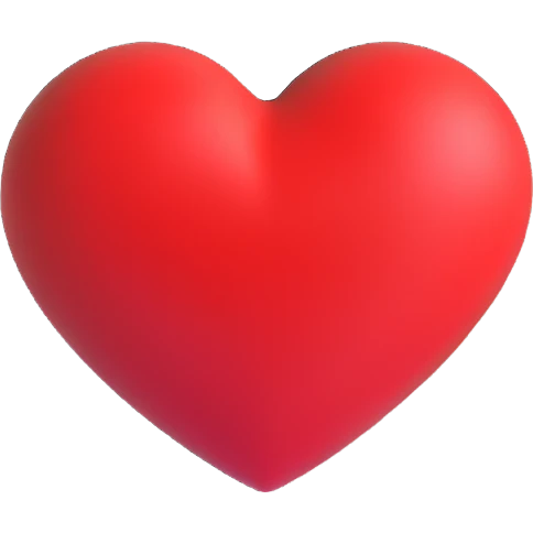 plain red heart emoji
