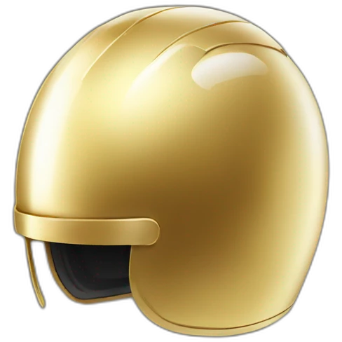 gold racing helmet emoji