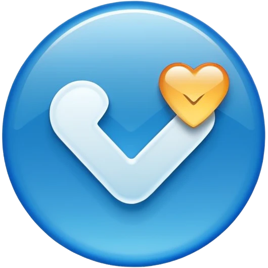 Create a instagram verified blue tick emoji