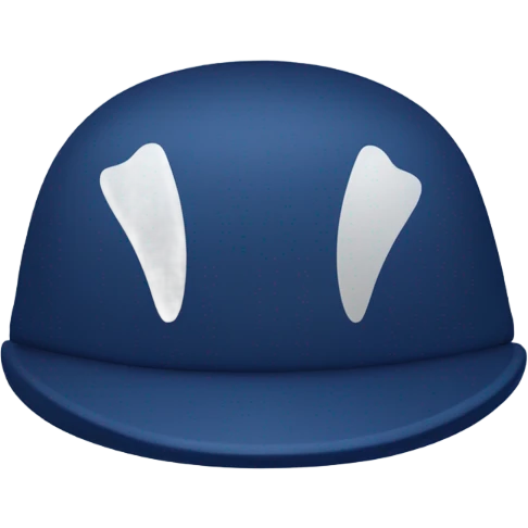 Darl blue hat emoji