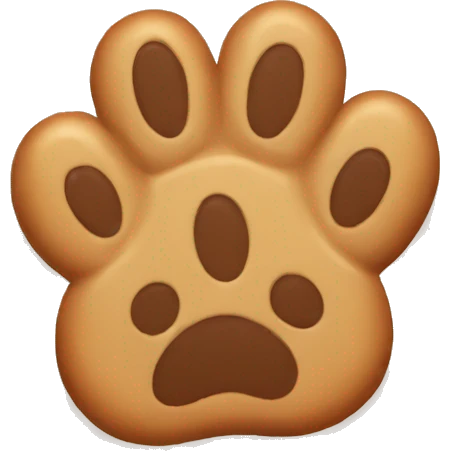 one cookie paw emoji