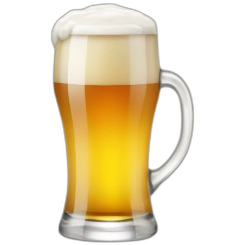 WEizenbierglas geföllt mit bier emoji