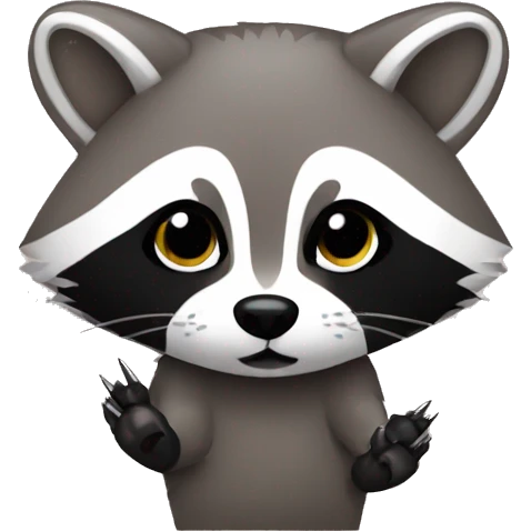 raccoon with drag nails  emoji