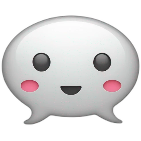 chat bubble with question emoji