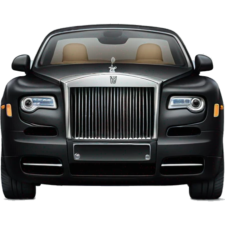 Black rolls royce isolated  emoji
