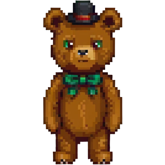 Freddy bear character emoji