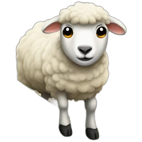 A sheep at the top of a tree emoji