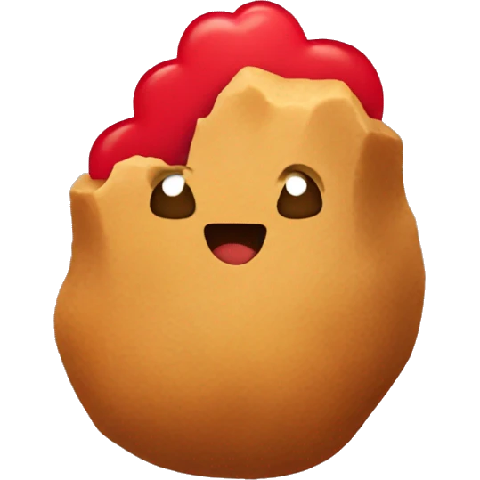 Nugget with a red heart in the hands emoji