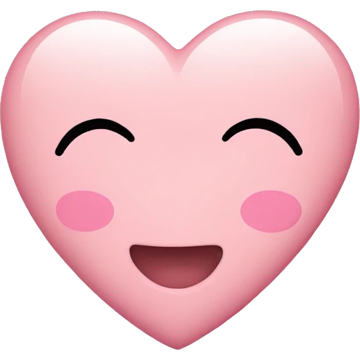 Baby pink Heart  emoji