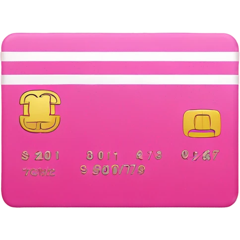 a pink credit card emoji