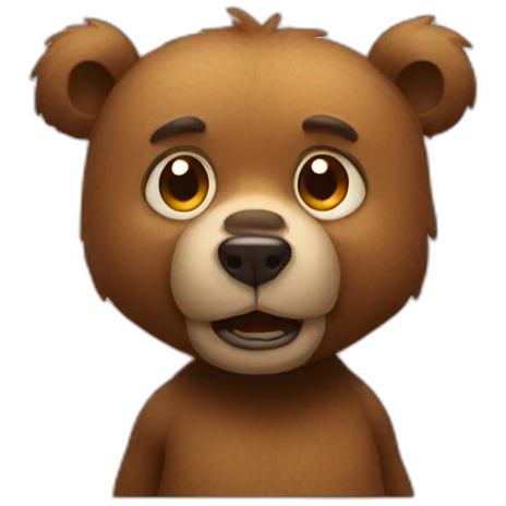 spiteful　little bear emoji