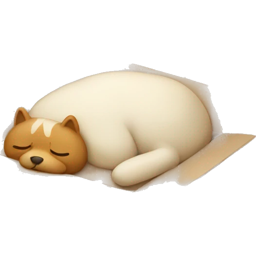 Sleeping in box emoji