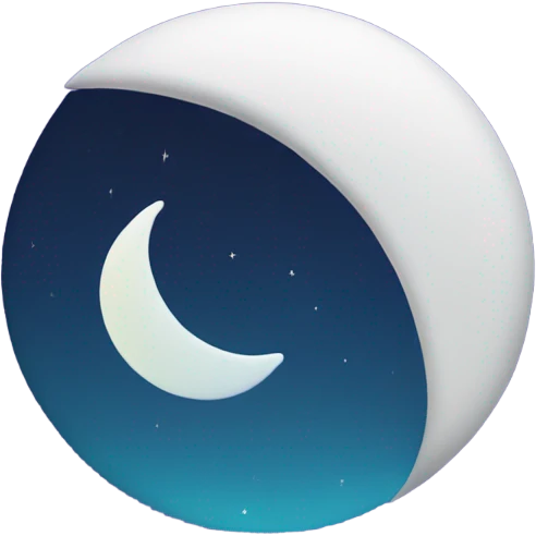 Half moon with zzz on it  emoji