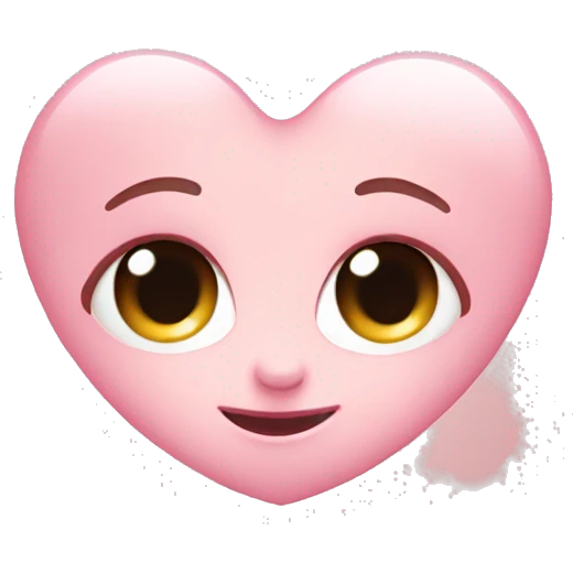 Baby pink heart emoji