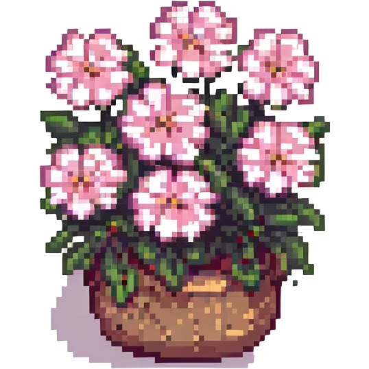 pink flowers emoji