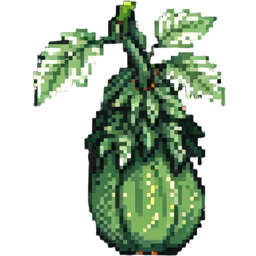 zucchini with green leaves emoji