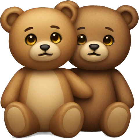 teddy bear couple emoji