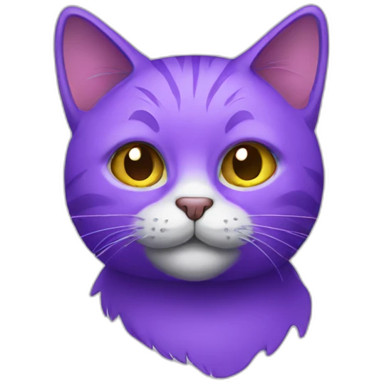 purple cat emoji