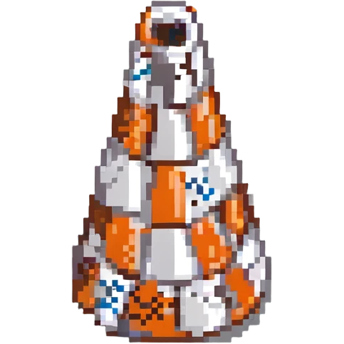 Белый дорожный конус с граффити, no background emoji