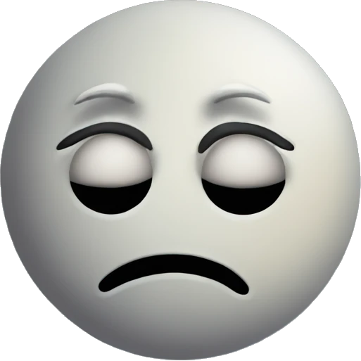 Sad moon  emoji
