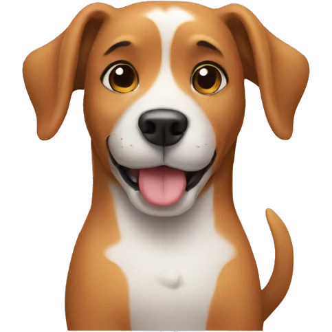 Dog doing an OK sign emoji