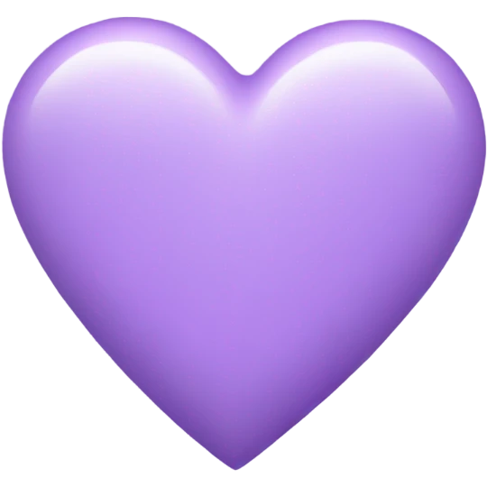 A light purple heart emoji