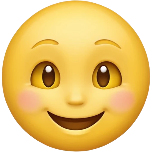 Emoji, yellow round teasing smile emoji