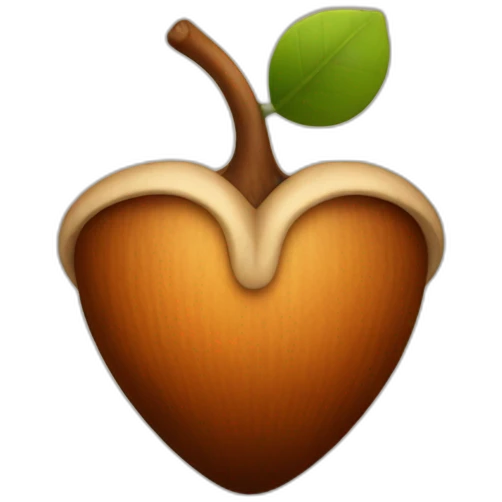 acorn on a body emoji