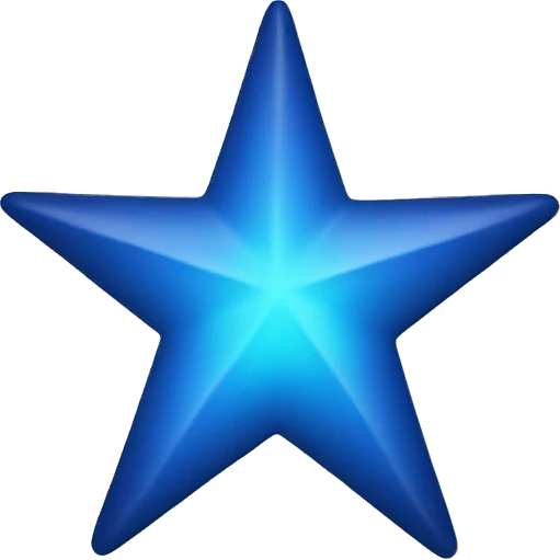 Blue star emoji