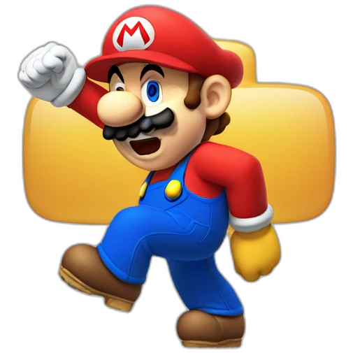 mario dabbing emoji
