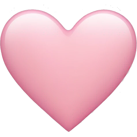 Light pink heart emoji