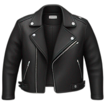 croppped leather jacket emoji