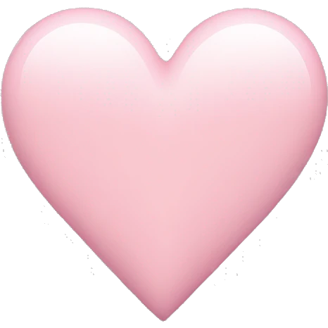 light pink heart emoji