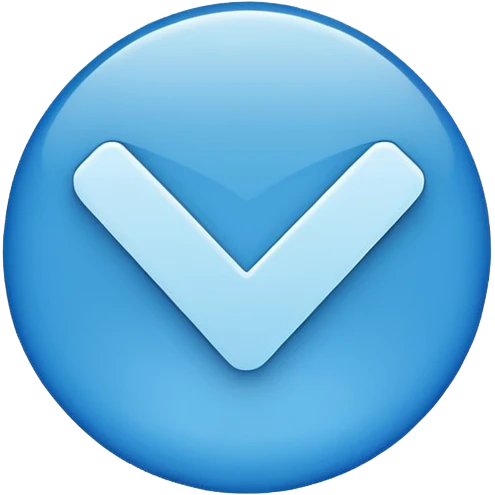 Centang biru bulat emoji