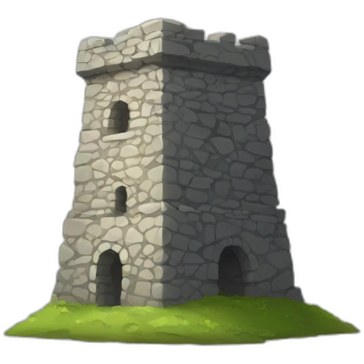 Stone tower emoji