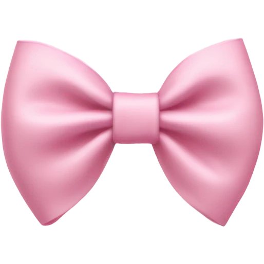 light pink bow on light pink bow emoji