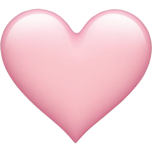 Light pink heart emoji