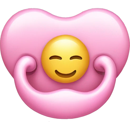 pacifier pink emoji