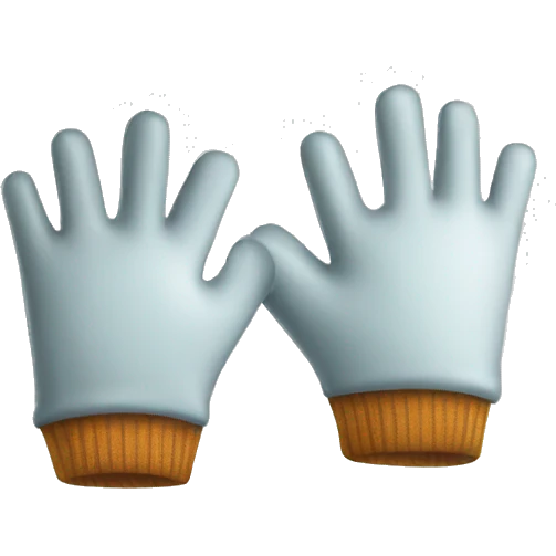 a pair of gloves emoji
