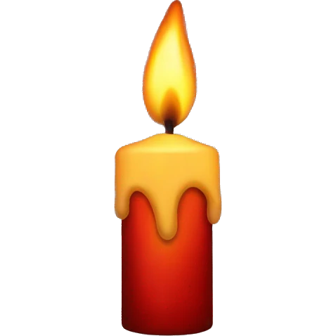 Christmas Candle Flame  emoji