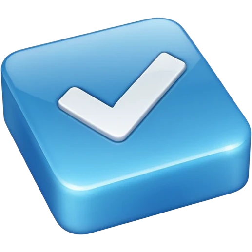 check mark button square emoji