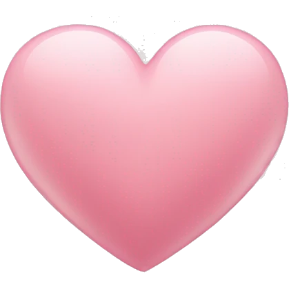 light pink heart emoji